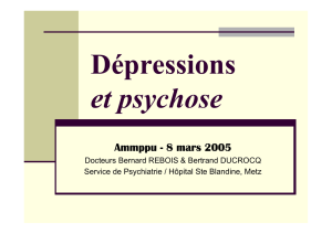 Dépression et psychose