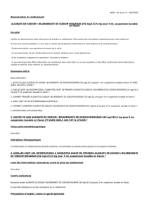 Notice ALGINATE DE SODIUM / BICARBONATE DE SODIUM