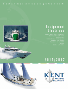 Equipement électrique - KENT Marine Equipment