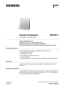 1850 Sonde d`ambiance QFA65.1