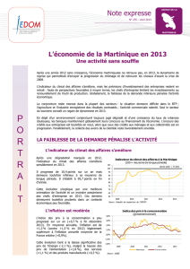 NE255 - L`économie de la Martinique en 2013 - Avril 2014