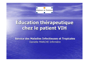 Éducation thérapeutique chez le patient VIH