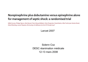 Annane D. et al Norepinephrine plus dobutamine versus
