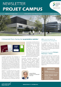 projet campus - Université Paris-Sud