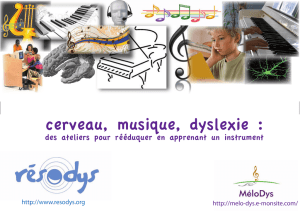 cerveau, musique, dyslexie