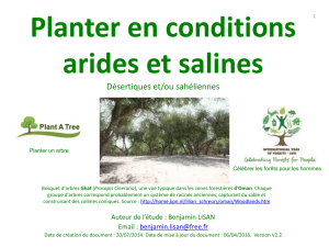 Planter en conditions arides et salines
