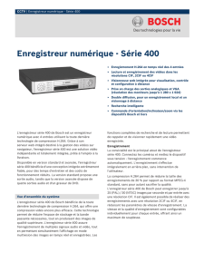 Enregistreur numérique - Série 400