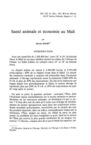 Santé animale et économie au Mali