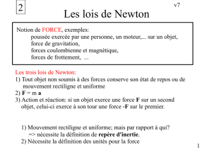 Les lois de Newton