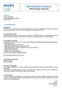 EPP Infections Urinaires - OMEDIT Pays de la Loire