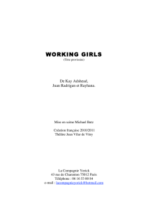 Working girls - Théâtre Jean Vilar