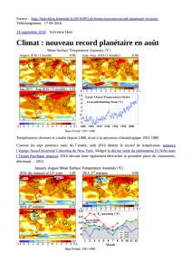 Climat : nouveau record planétaire en août