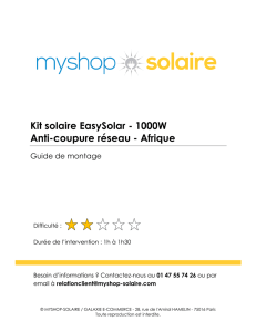 Kit solaire EasySolar - 1000W Anti-coupure réseau