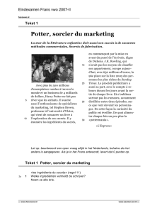 Potter, sorcier du marketing
