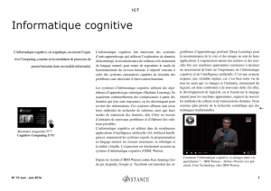 Informatique cognitive