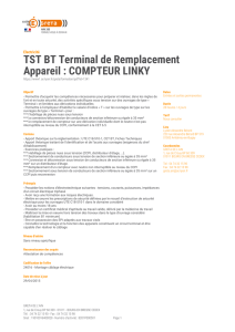 TST BT Terminal de Remplacement Appareil : COMPTEUR LINKY