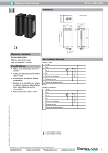 1 Rideaux opto-électroniques PR16A-150-K-2-WS