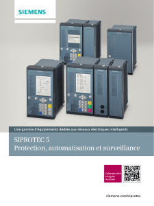 SIPROTEC 5 Protection, automatisation et surveillance