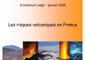 Les risques volcaniques en France