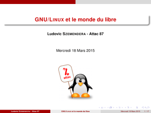 GNU/Linux et le monde du libre