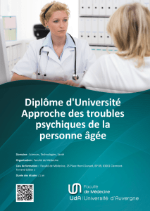 D.U. Agés - Université d`Auvergne