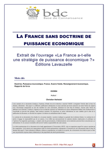 La France sans doctrine de puissance économique