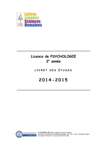 Licence Psychologie L2 2014/15 Fichier - Moodle Jacob