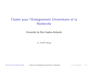 Cluster pour l`Enseignement Universitaire et la Recherche