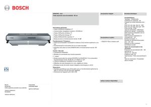 Bosch DHU675U Hotte aspirante encastré sous cabinets