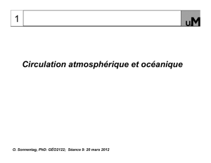 Circulation atmosphérique et océanique
