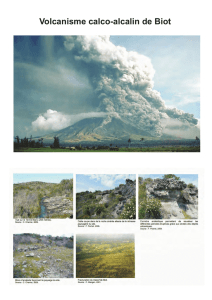 Volcanisme calco-alcalin de Biot