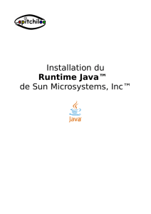 Installation du Runtime Java™ de Sun Microsystems, Inc™