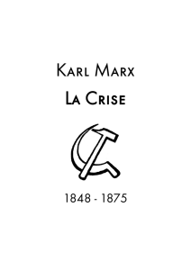 Karl Marx La Crise