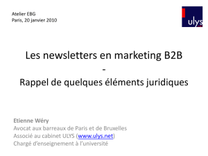 Les newsletters en marketing B2B