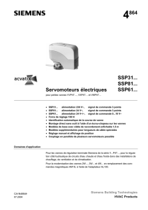 4864 Servomoteurs électriques SSP31... SSP81... SSP61