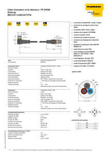 Câble d`actuateur et de détecteur / PP-EPDM