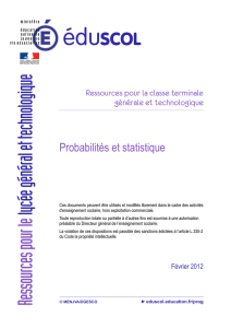 document ressource Probabilités et Statistique