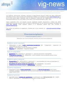 Pharmacovigilance - Federal Agency for Medicines and Health