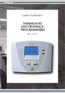 thermostat electronique programmable
