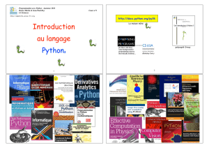 Introduction au langage Python3