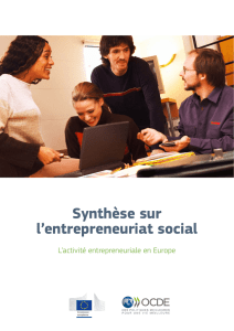 L`activité entrepreneuriale en Europe - Synthèse sur l