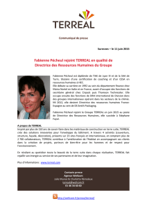 Fabienne Pécheul rejoint TERREAL en qualité de Directrice des