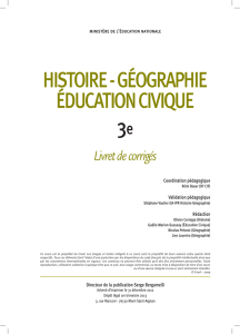 HISTOIRE - GÉOGRAPHIE ÉDUCATION CIVIQUE 3e