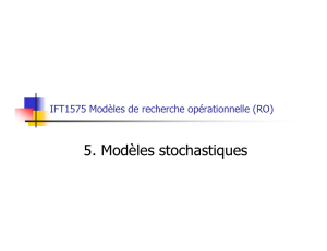 5. Modèles stochastiques - Recherche : Service web