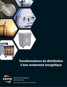 Transformateurs de distribution à bon rendement énergétique