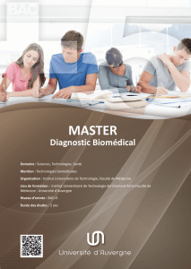master - ENT - Université d`Auvergne