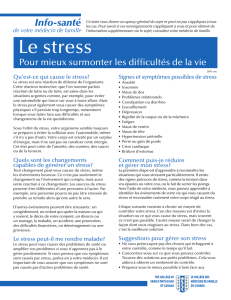 Le stress - The College of Family Physicians Canada