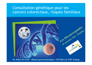 Consultation génétique pour les cancers colorectaux