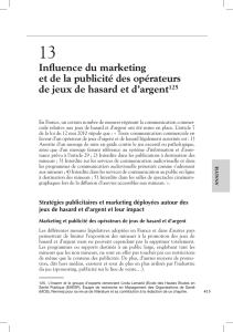 Influence du marketing et de la publicité des - iPubli