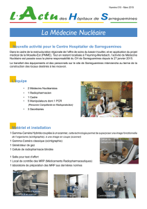 La Médecine Nucléaire - Centre Hospitalier Sarreguemines